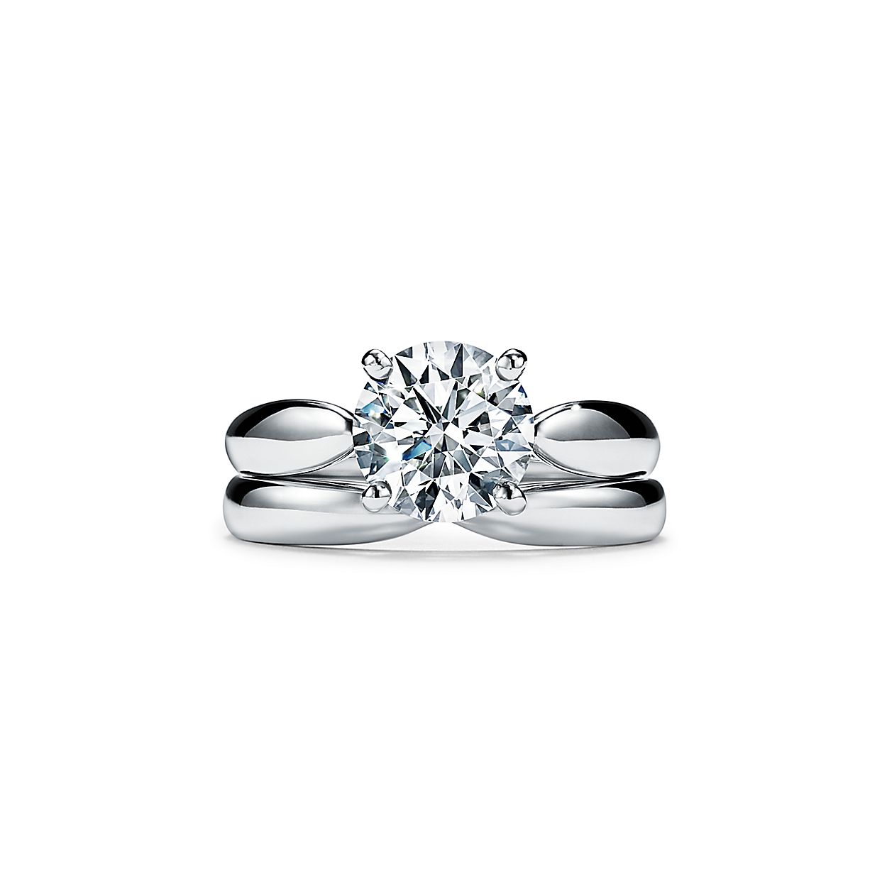 Tiffany Harmony Round Brilliant Engagement Ring In Platinum