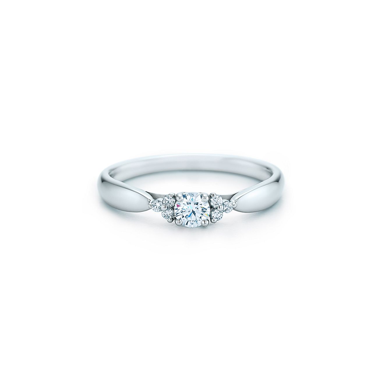 tiffany harmony diamond ring with side stones
