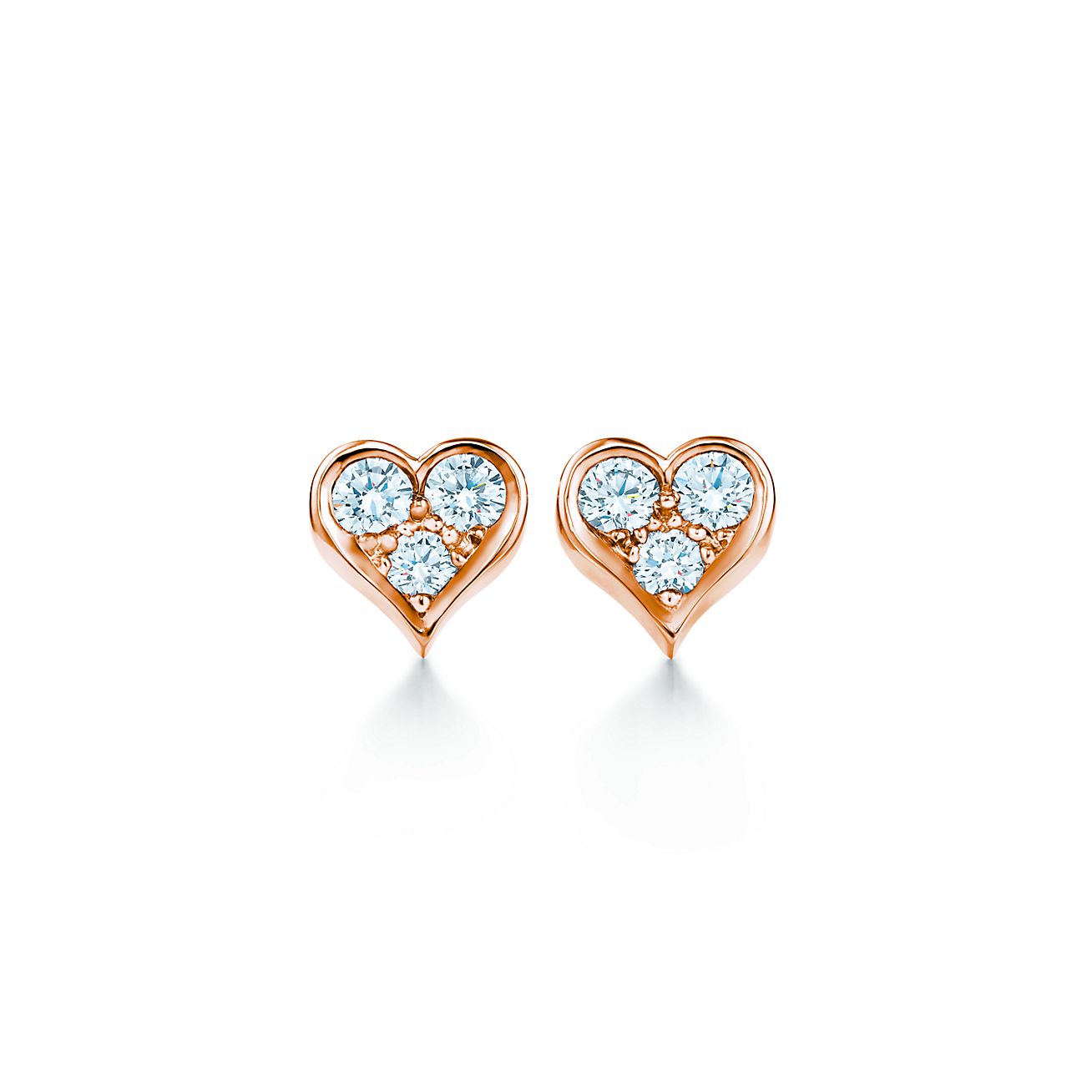 Love heart store earrings tiffany