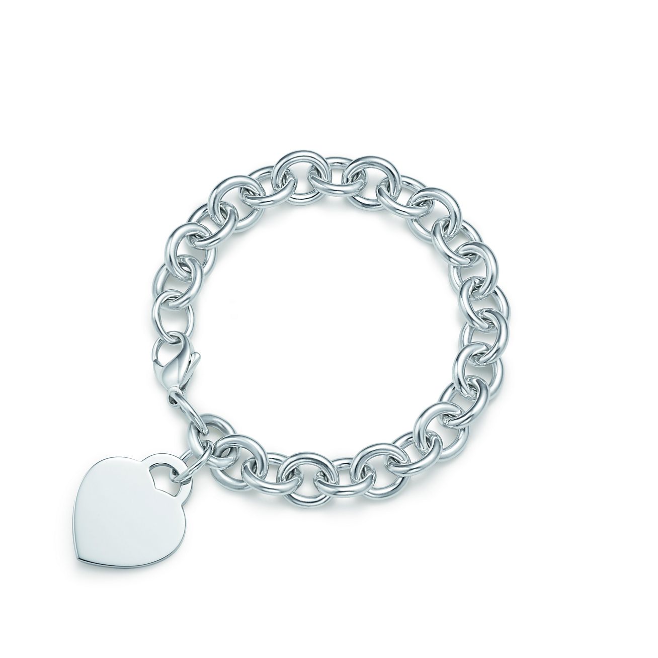 tiffany chain bracelet with heart