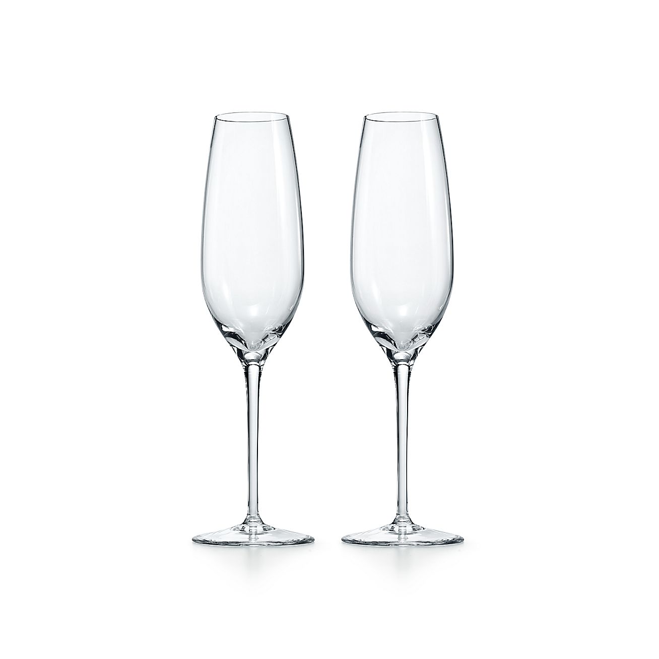Ampère Contractie contact Tiffany Home Essentials Champagne Flute in Crystal, Set of Two | Tiffany &  Co.
