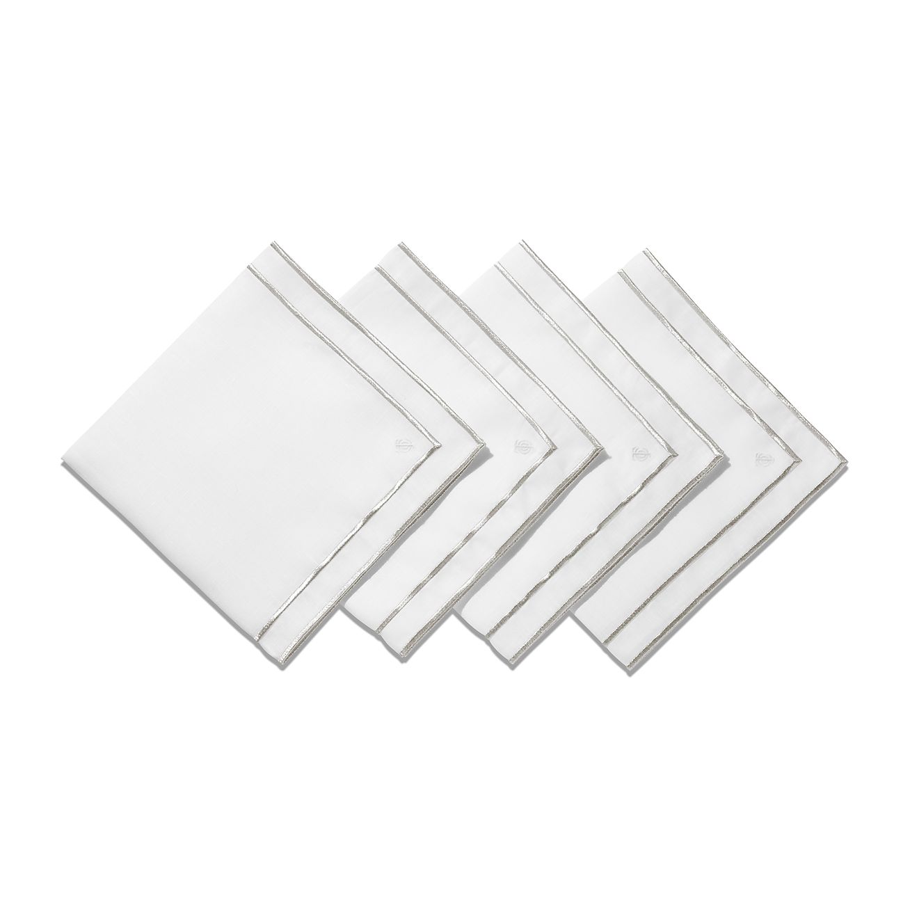 Tiffany Home Essentials Embroidered Napkins in Linen, Set of Four | Tiffany & Co. US