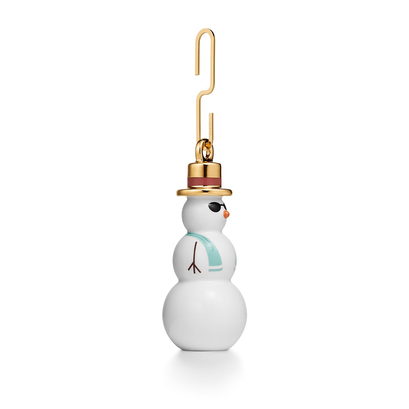 ティファニー　Snowman Ornament Beautiful Tiffany & Co. Crystal Snowman Ornament in Original