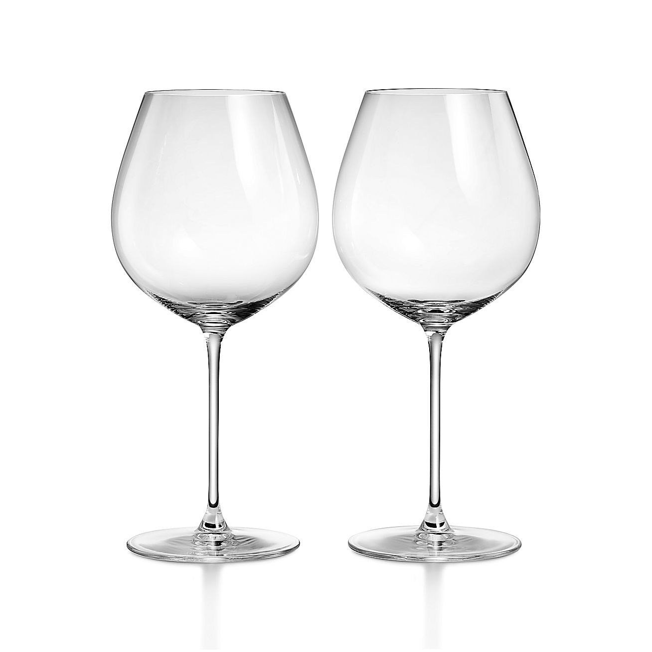 Tiffany Home Essentials Pinot Noir Glasses in Crystal Glass, Set of Two