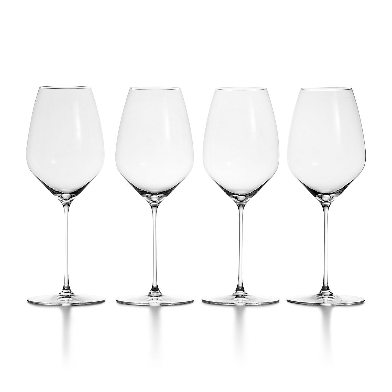 Stunning Set of 6 Crystal Wine Glasses, Boxed 