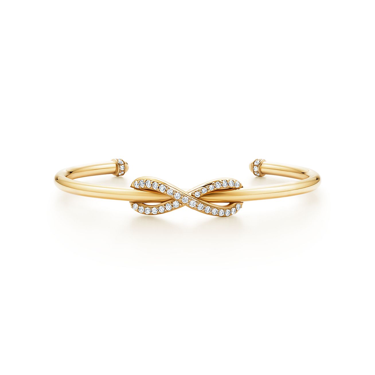 Tiffany Infinity cuff in 18k gold with 
