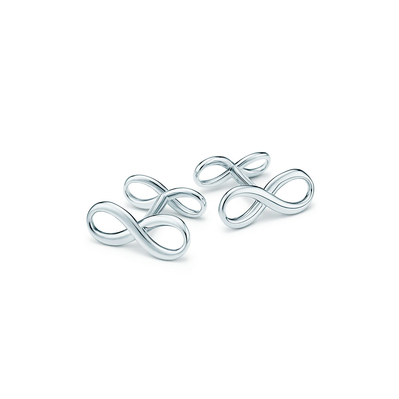 Tiffany Infinity cuff links in sterling silver. | Tiffany & Co.