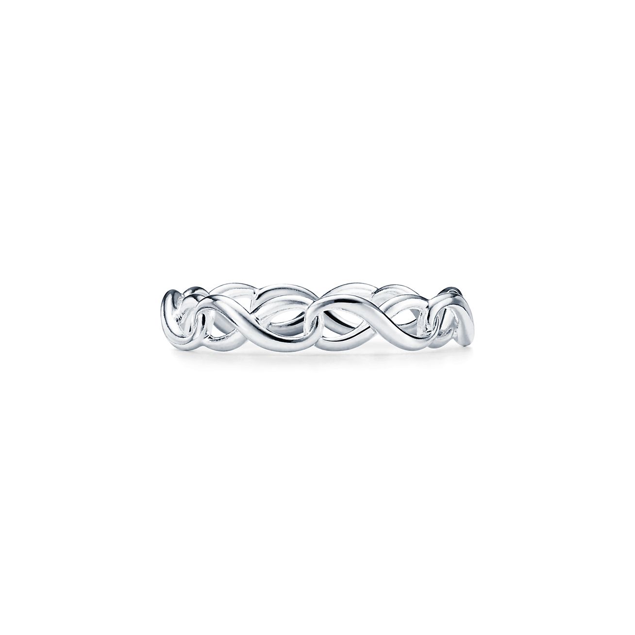 Tiffany Infinity narrow band ring in 