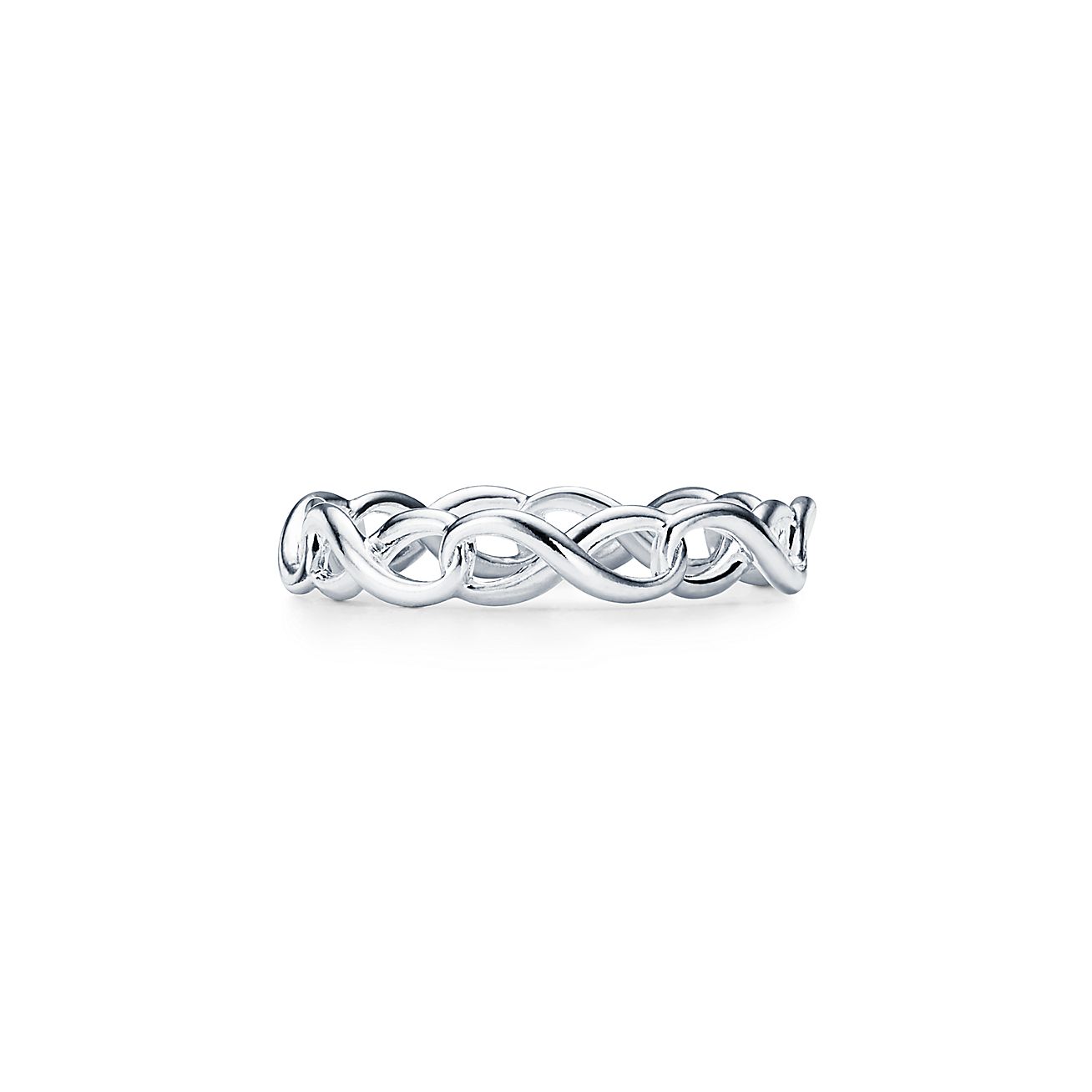 laden Gezicht omhoog Vertrouwen Tiffany Infinity narrow band ring in sterling silver | Tiffany & Co.