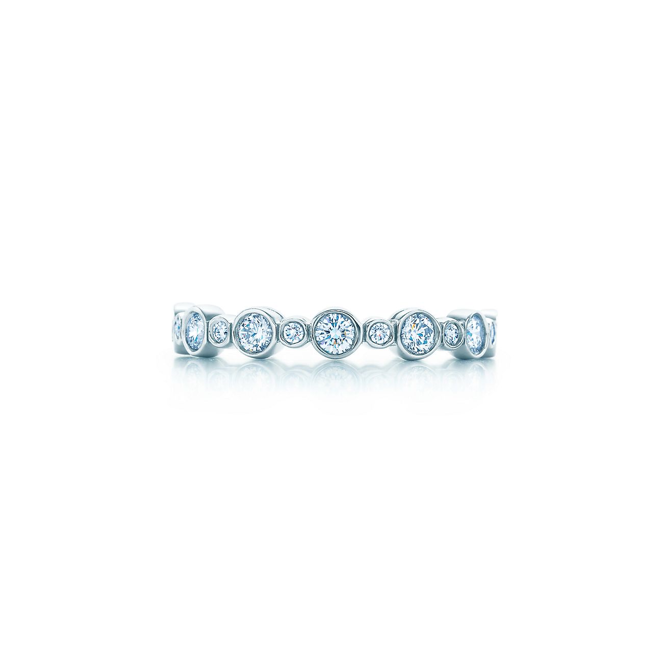 Tiffany Jazz® band ring with diamonds 