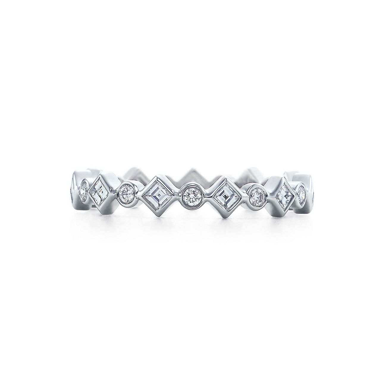 Tiffany Jazz® ring in platinum with 