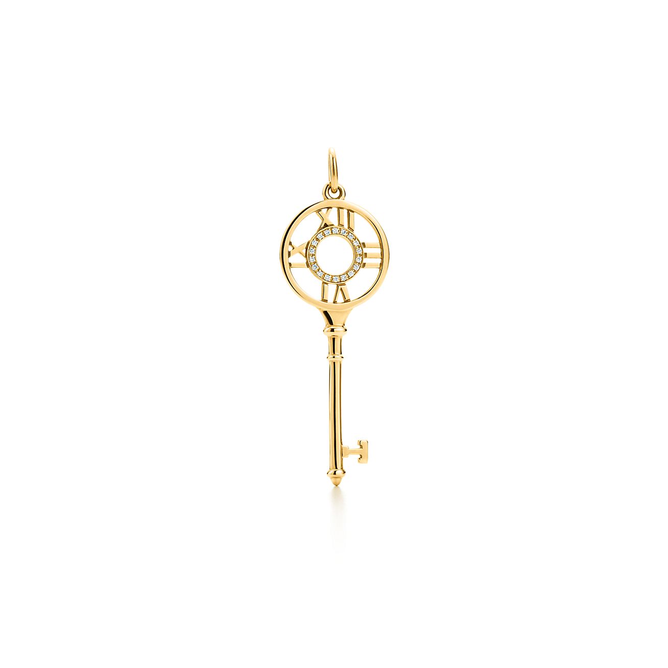 Tiffany Keys Atlas® key pendant in 18k 