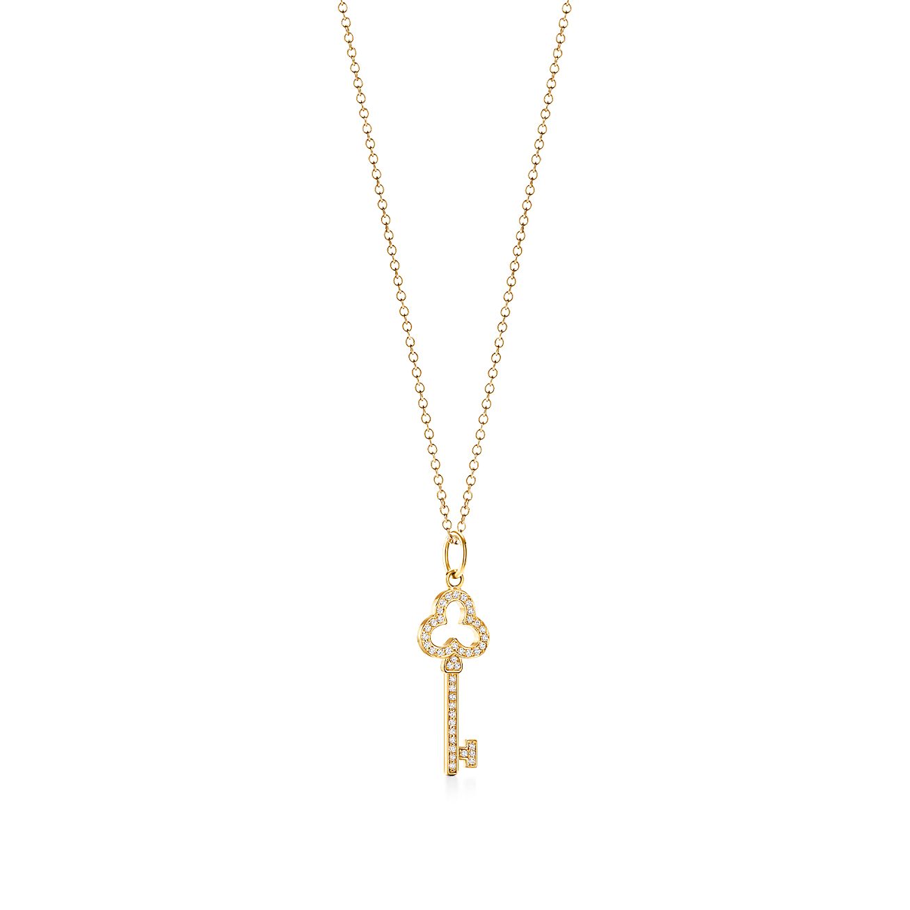 tiffany mini key necklace