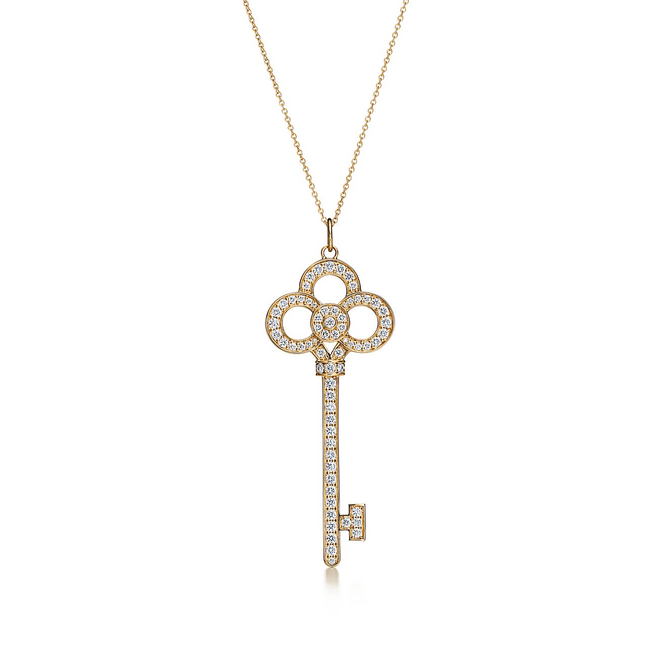 Tiffany Keys crown key in 18k gold with 