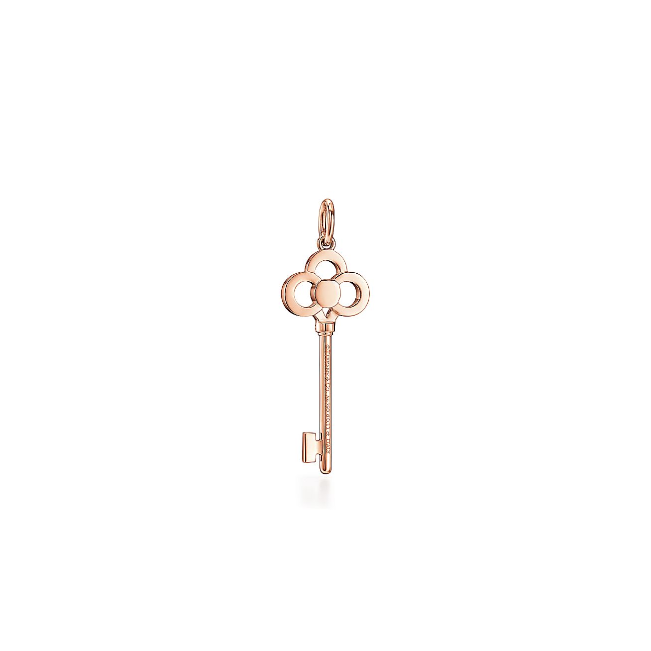 Tiffany Keys Crown Key Pendant In 18k Rose Gold With Diamonds Tiffany Co