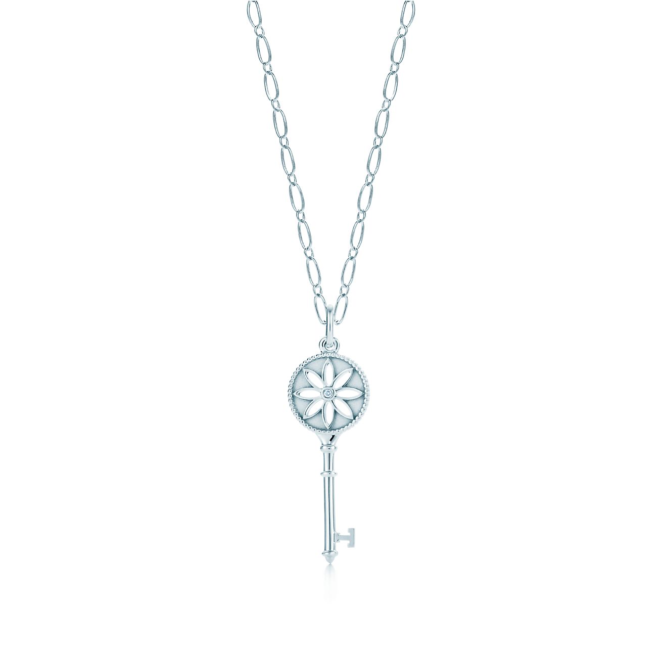 Tiffany Keys daisy key pendant in 