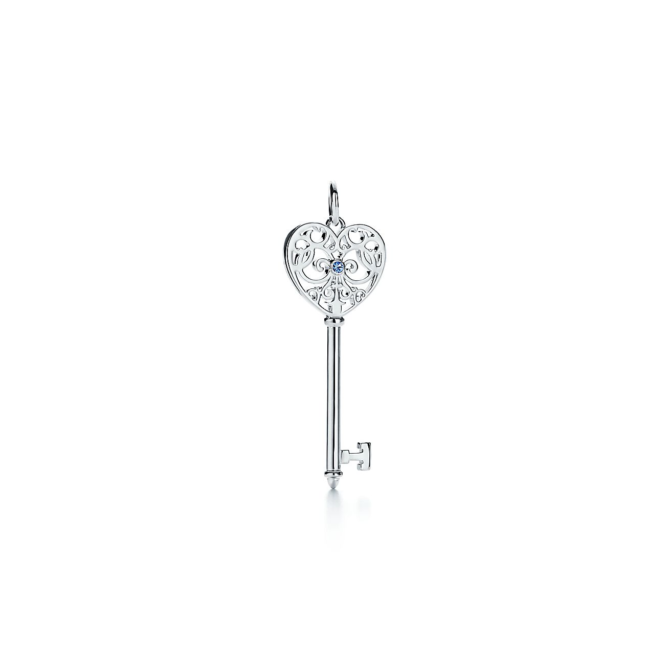 Tiffany Keys Enchant Heart Key Pendant In Silver With A Montana