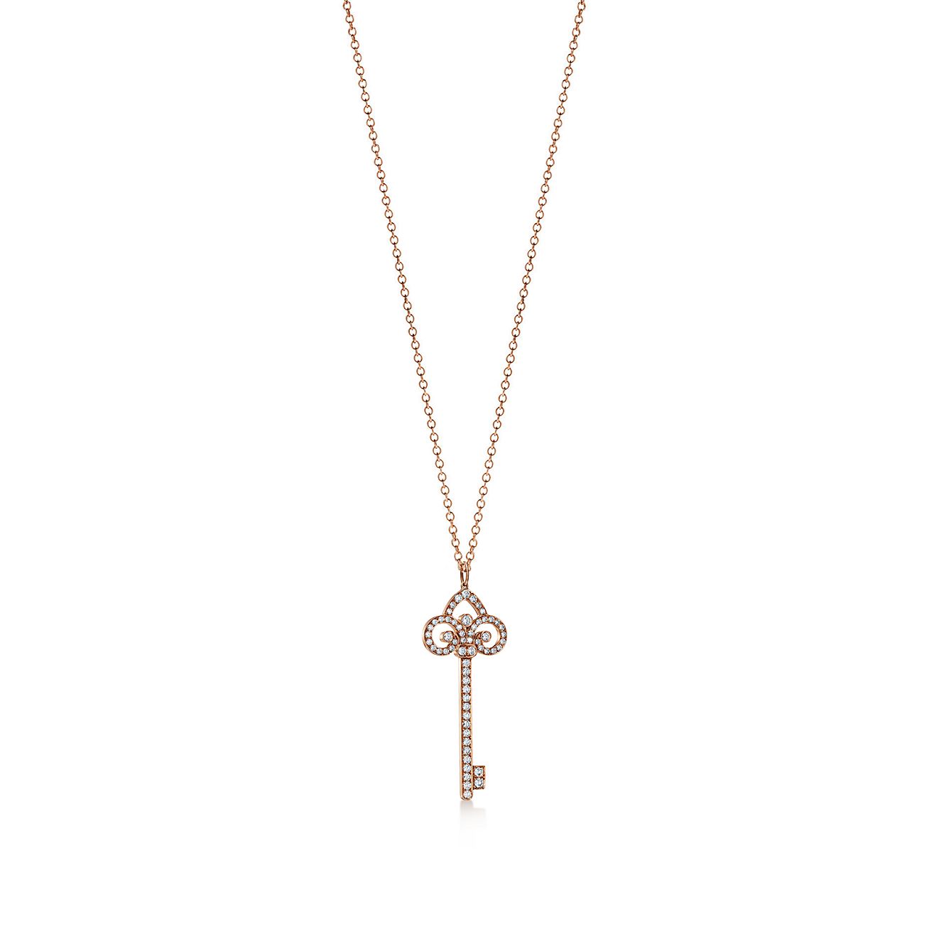 Tiffany Keys fleur de lis key pendant 
