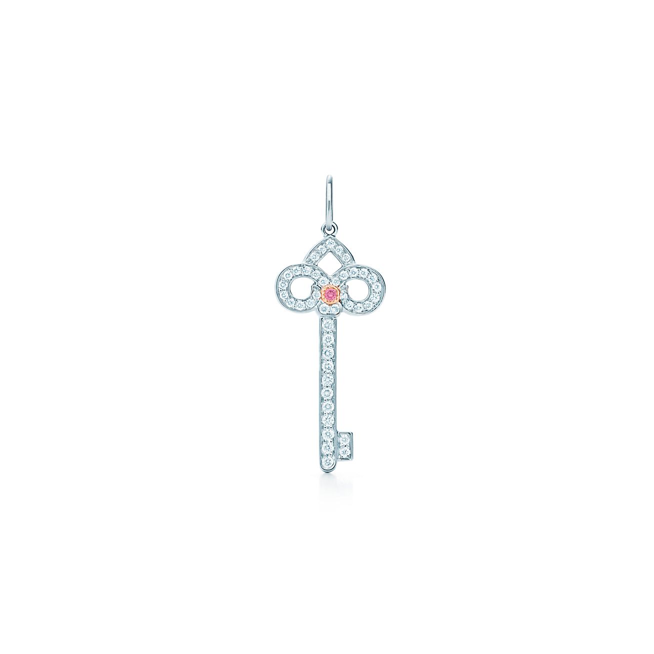 Tiffany Keys fleur de lis key pendant 
