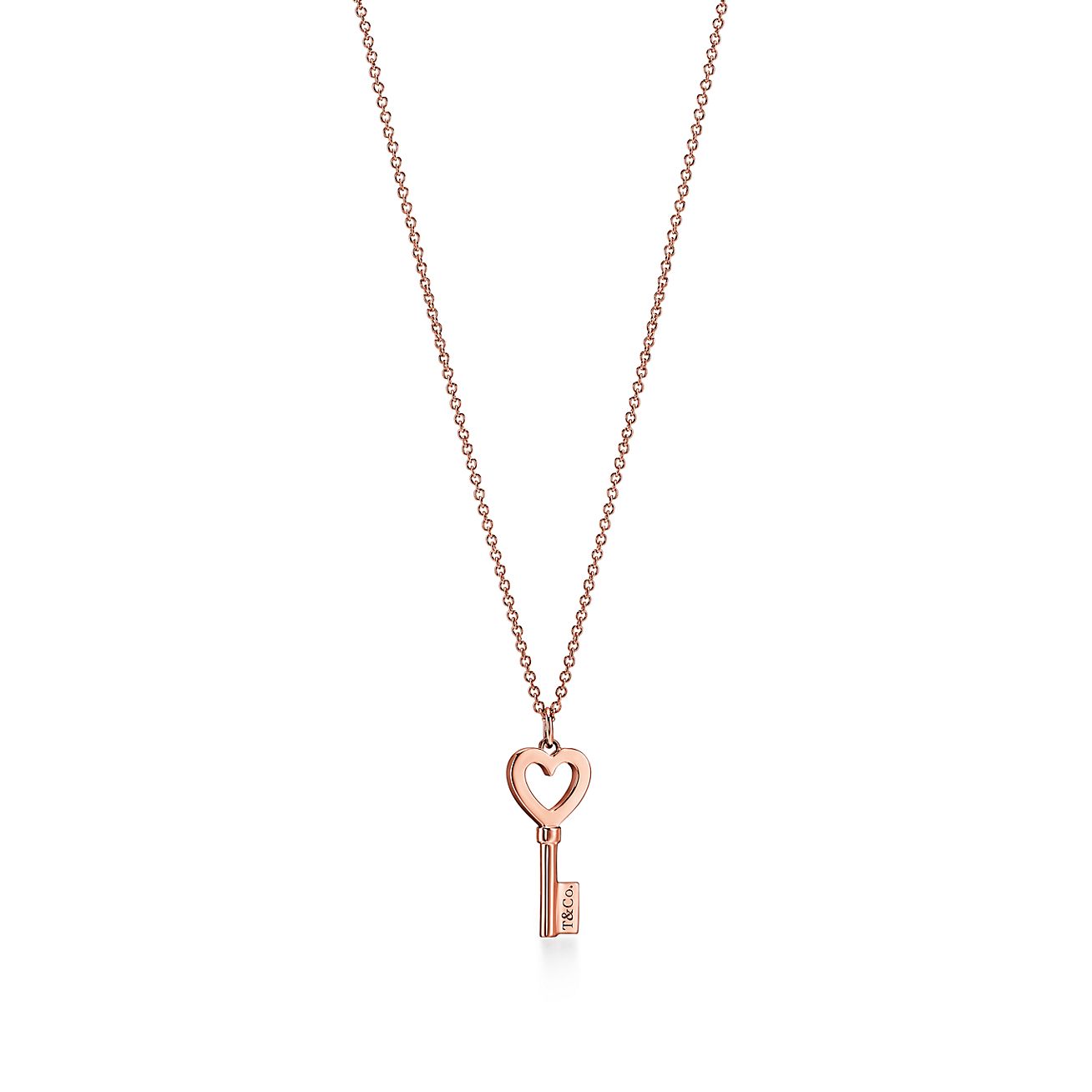 Tiffany and co on sale heart and key necklace