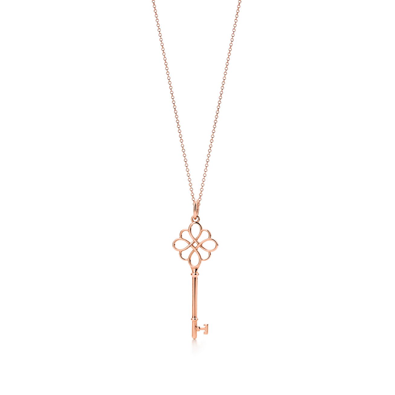 Tiffany Keys knot key pendant in 18k 
