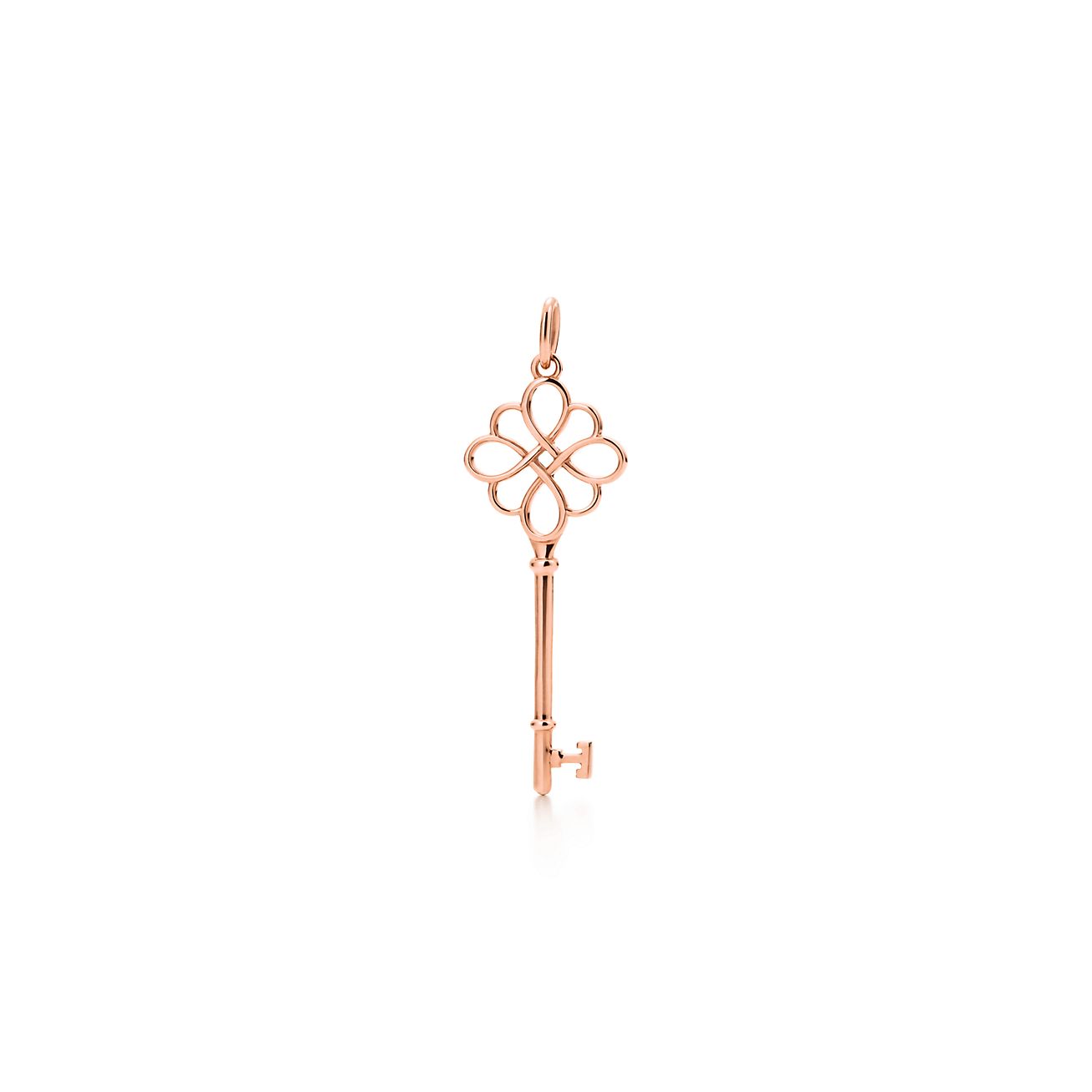 tiffany knot necklace rose gold