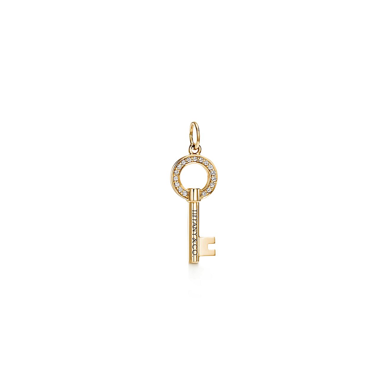 Tiffany & Co. 18K Gold Key Pendant