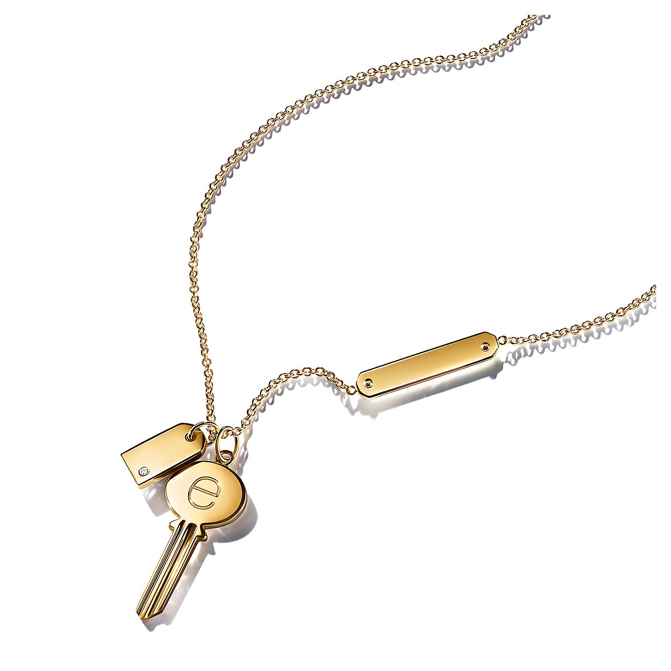 tiffany oval key pendant