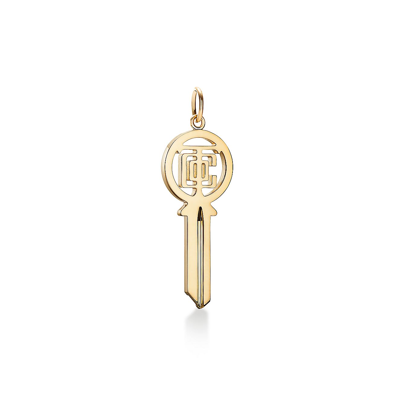 Tiffany Keys Modern Keys T Co Open Round Key In 18k Gold Medium Tiffany Co