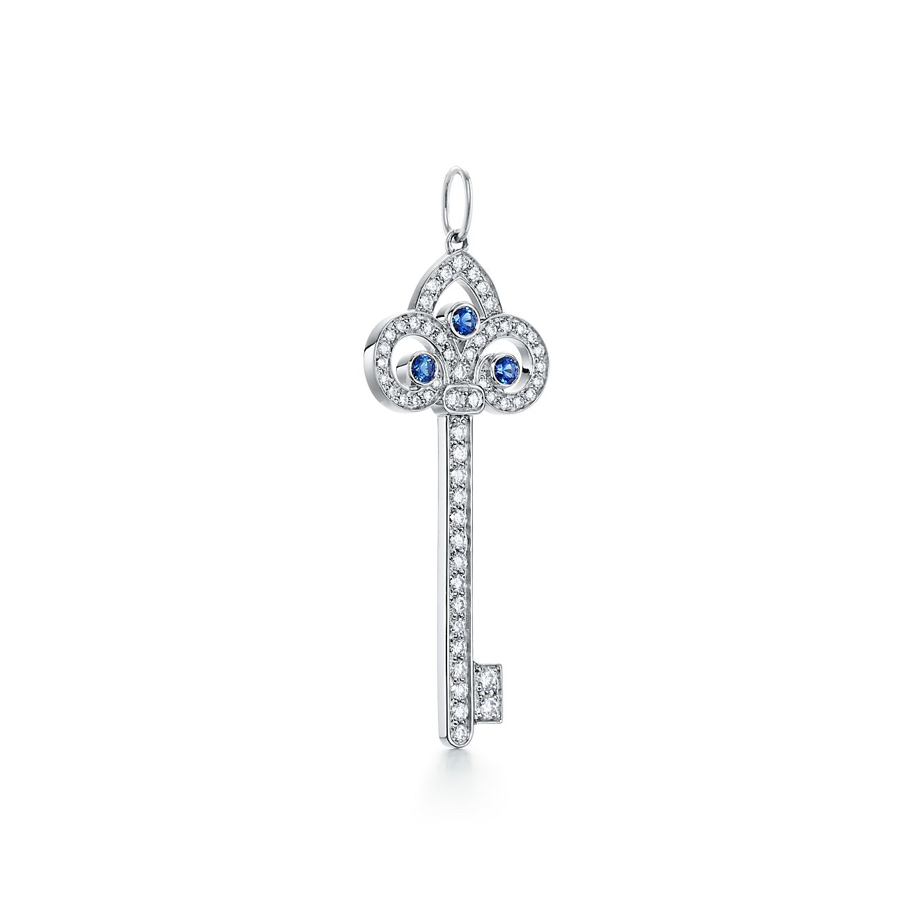 tiffany fleur de lis key necklace