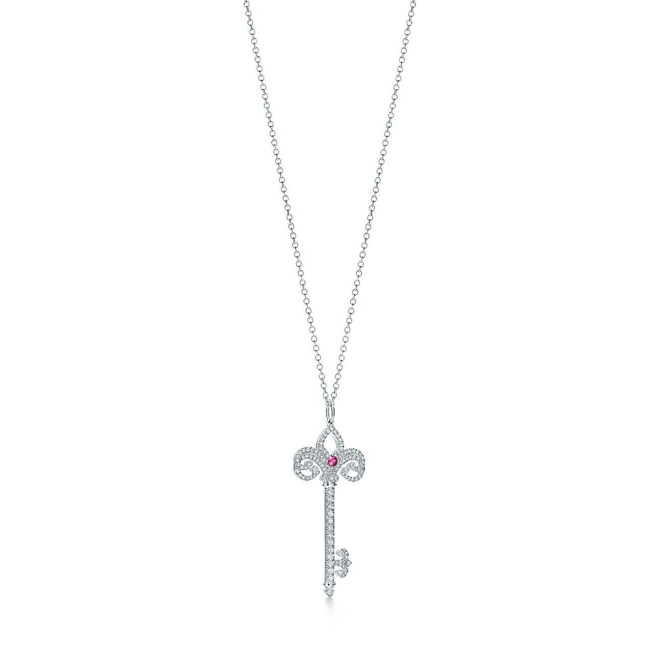 fleur de lis key necklace