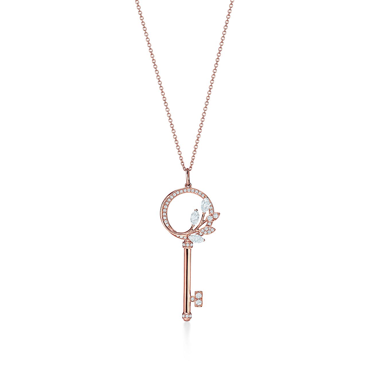 Tiffany Keys Tiffany Victoria® key pendant in rose gold with