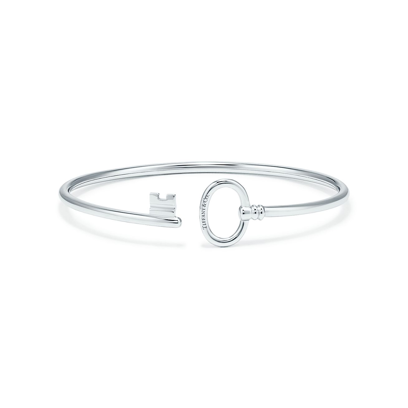 Tiffany Keys wire bracelet in 18k white 