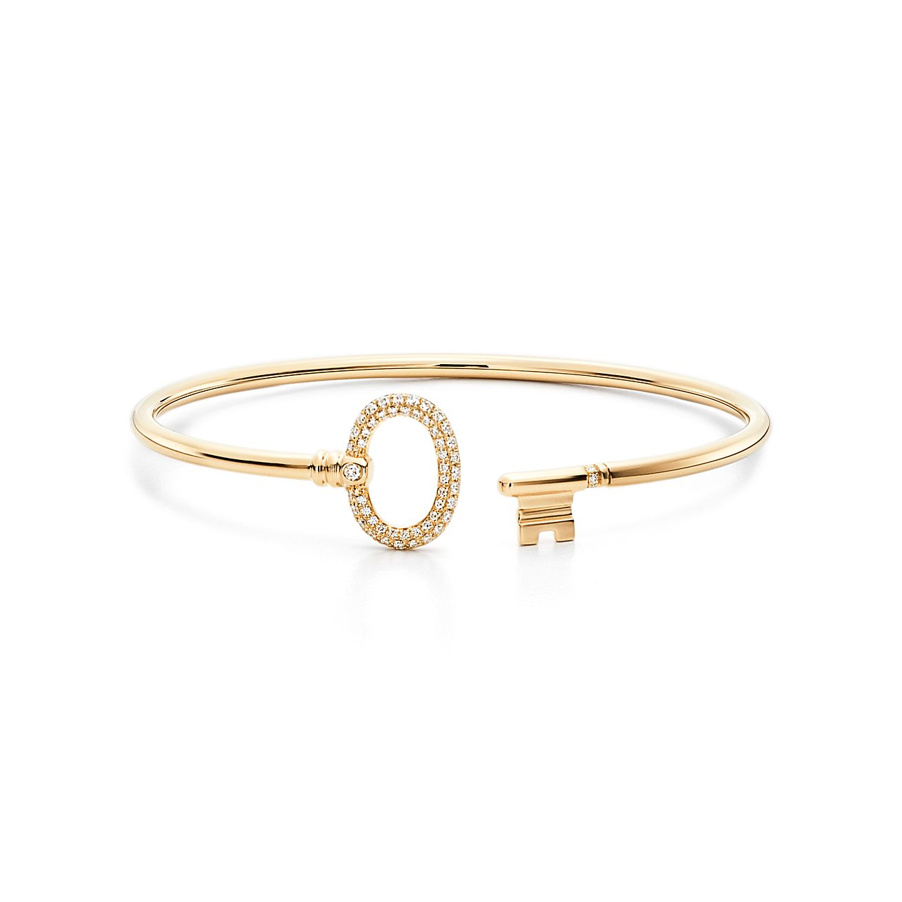Tiffany Keys wire oval bracelet in 18k 