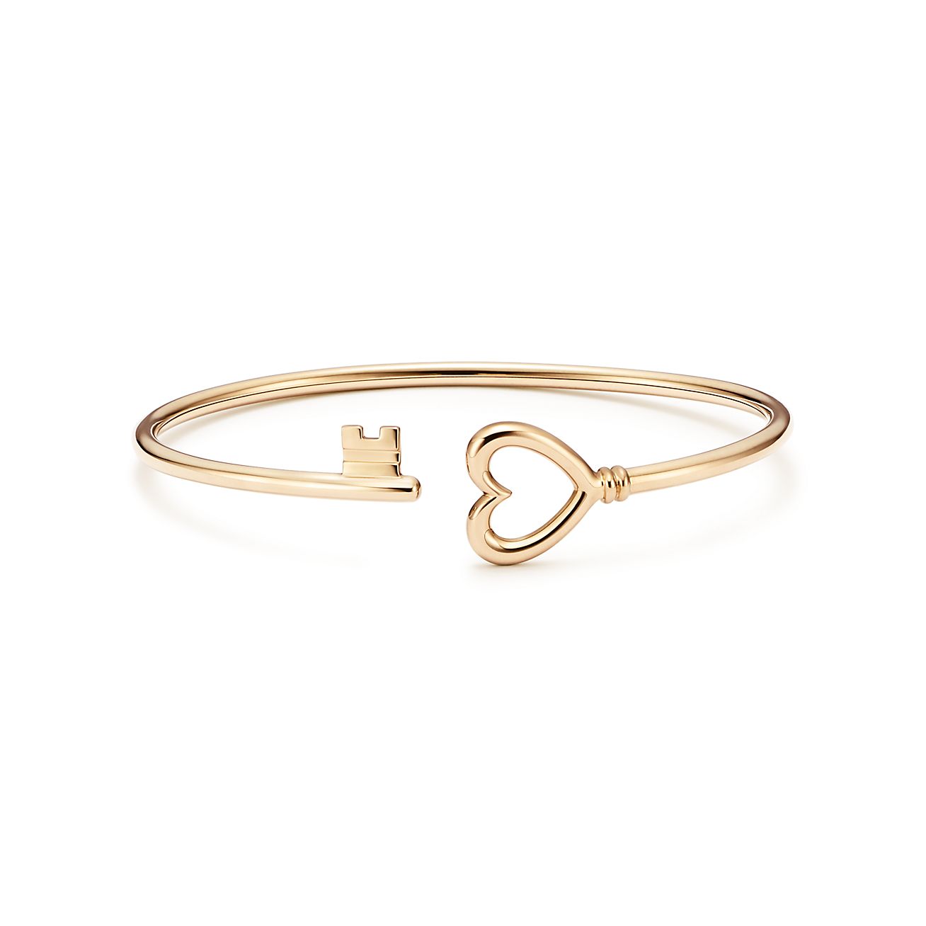 Tiffany Keys wire heart bracelet in 18k 