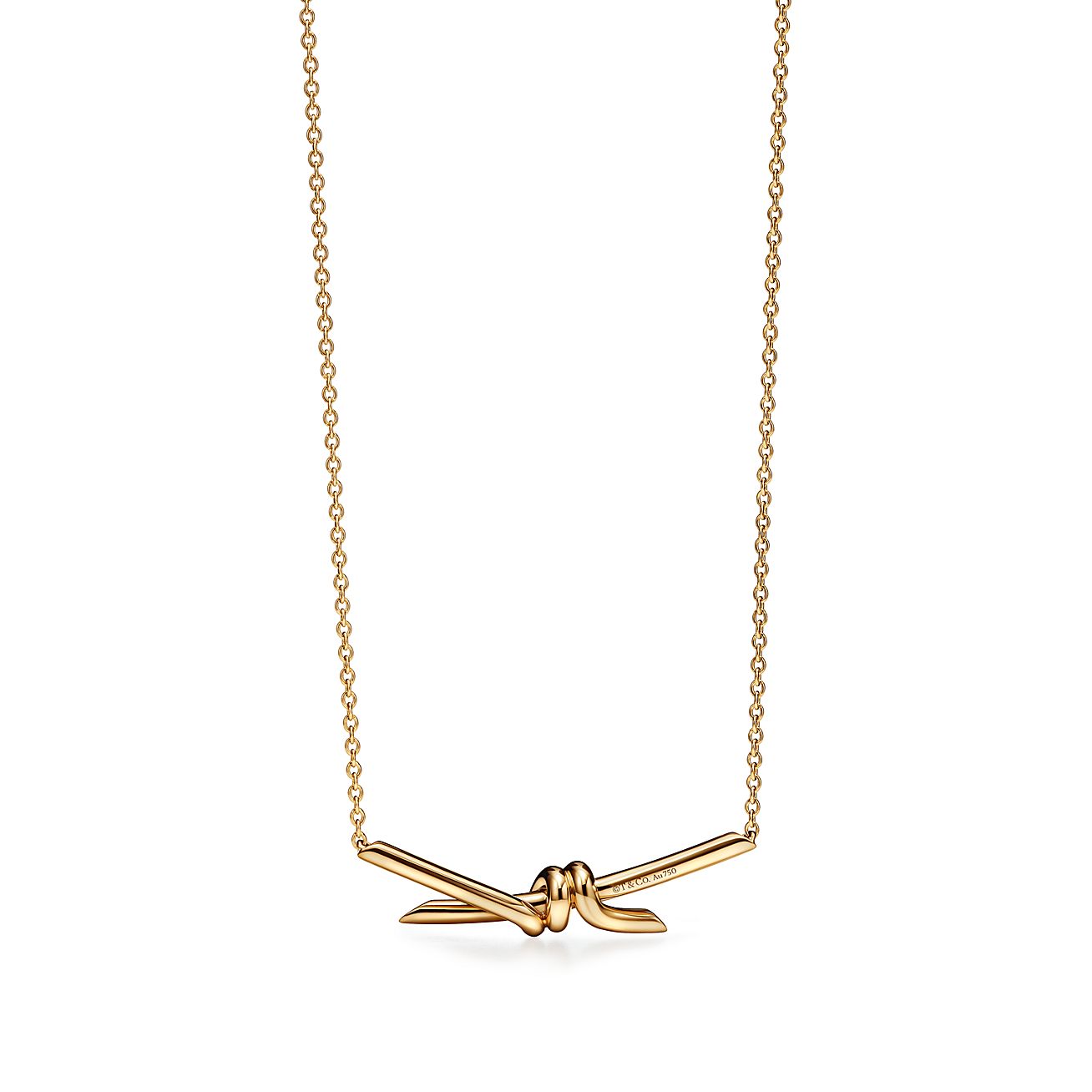 Подвеска Tiffany Knot из желтого золота 