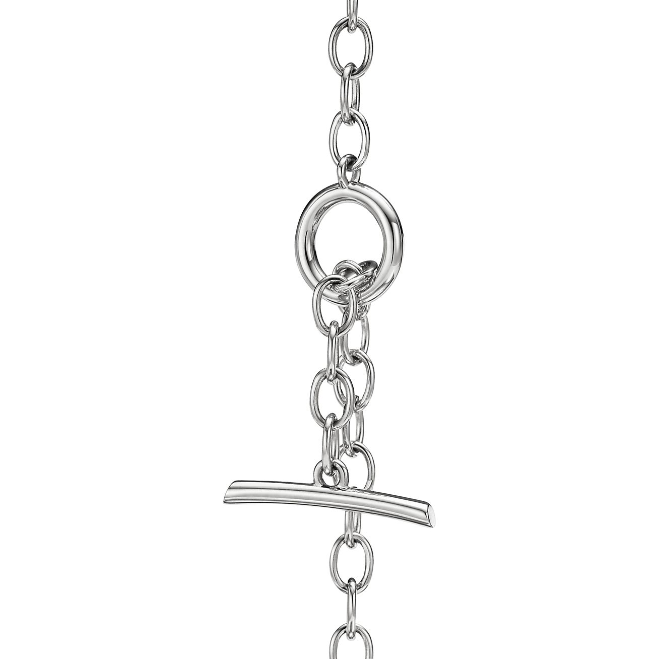 アクセサリー Tiffany & Co double rope knot necklace Tiffany Knot Double Row Necklace in White Gold with Diamonds