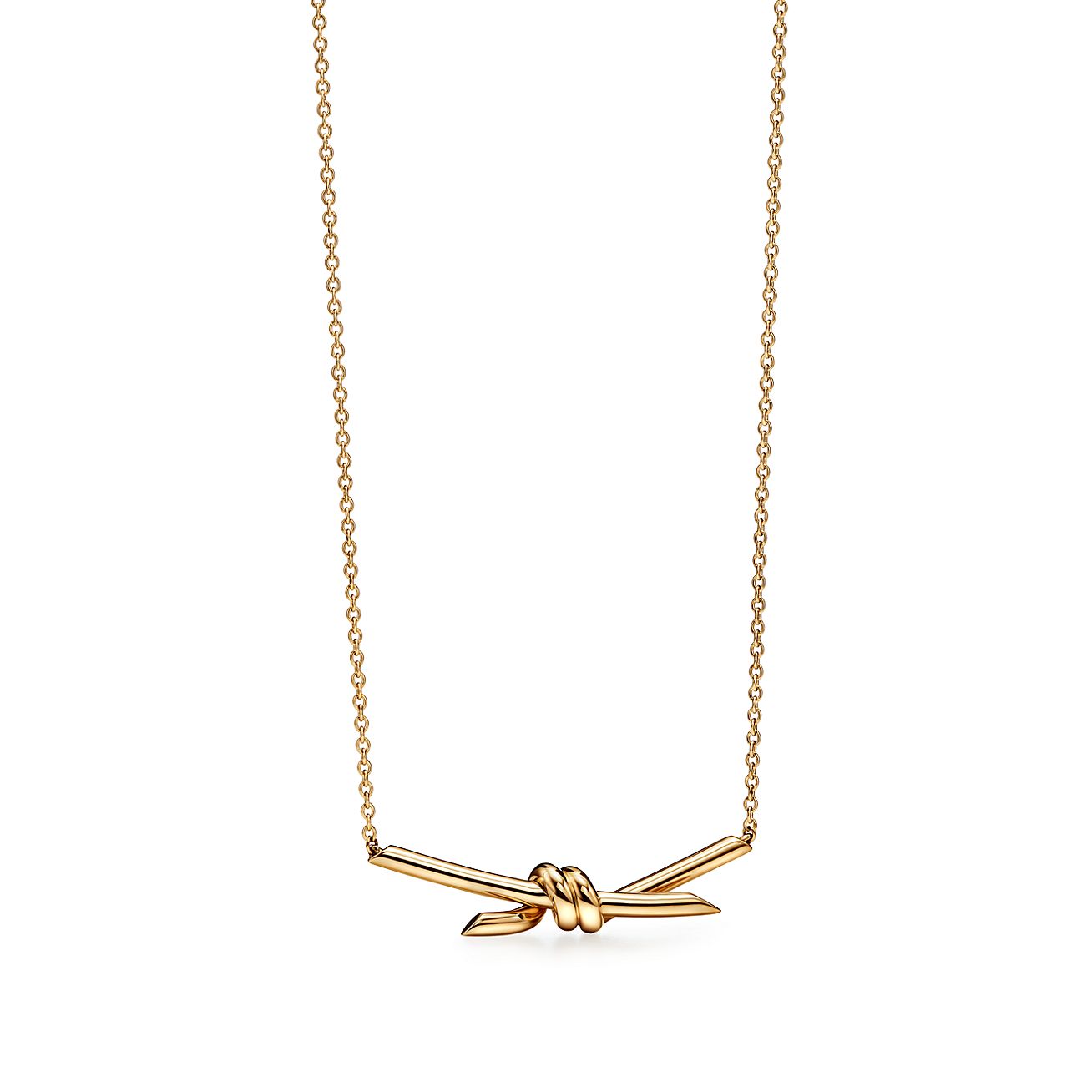 Tiffany KnotPendant in Yellow Gold