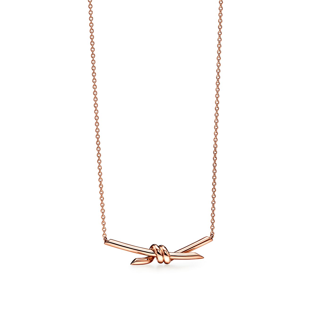 Tiffany Knot Pendant in Rose Gold | Tiffany & Co.