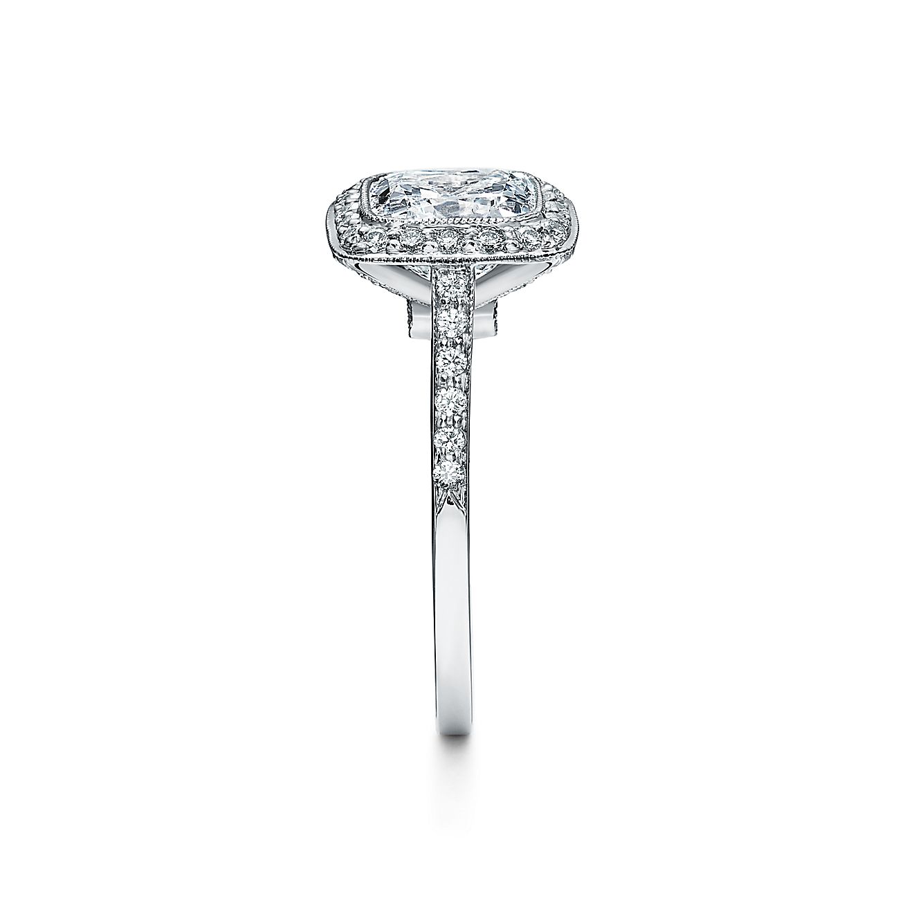 Sold at Auction: Tiffany & Co Legacy Platinum Diamond Ring