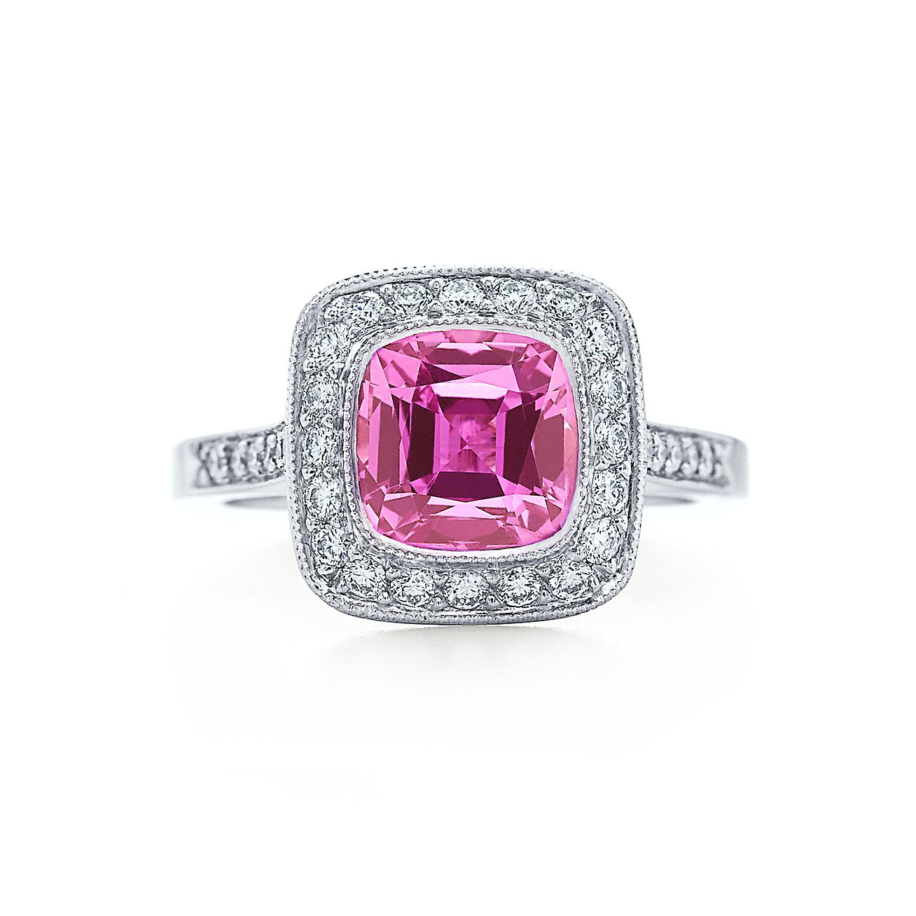 Tiffany Legacy® pink sapphire ring in 