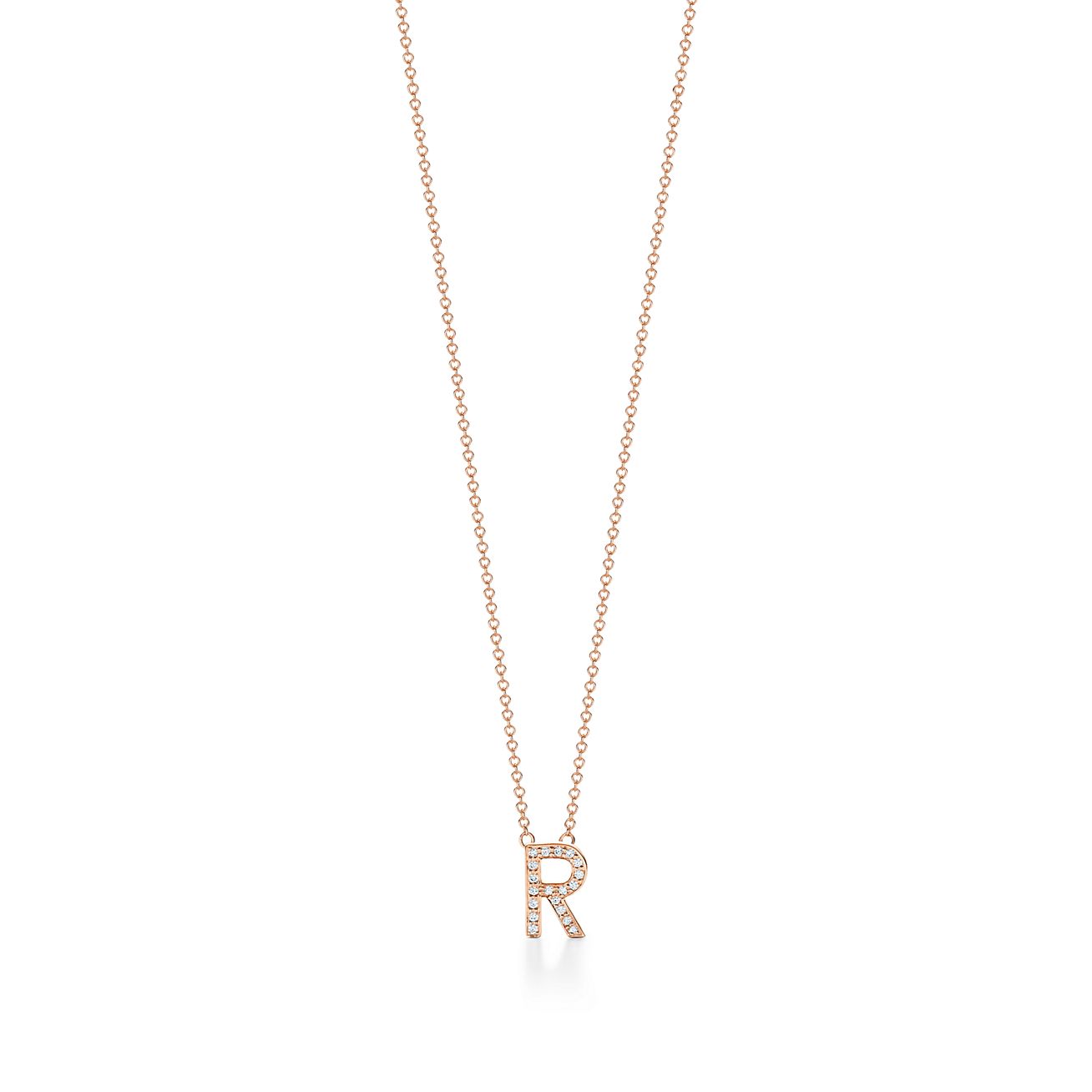 Tiffany & Co Tiffany Letters Alphabet Pendant In 18k Rose Gold With ...