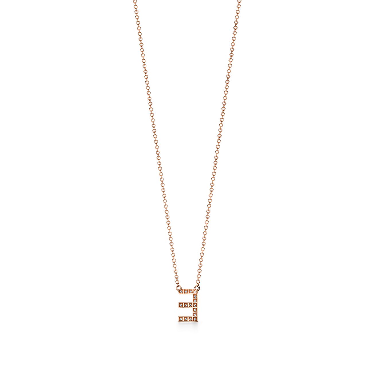 Tiffany Letters alphabet pendant in 18k 
