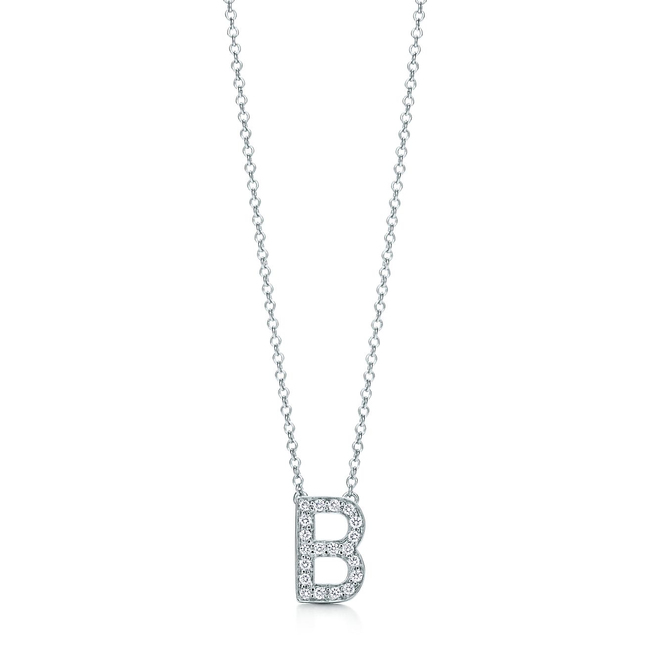 Tiffany Letters Pendant Of Diamonds In Platinum Mini Letters A Z Available Tiffany Co