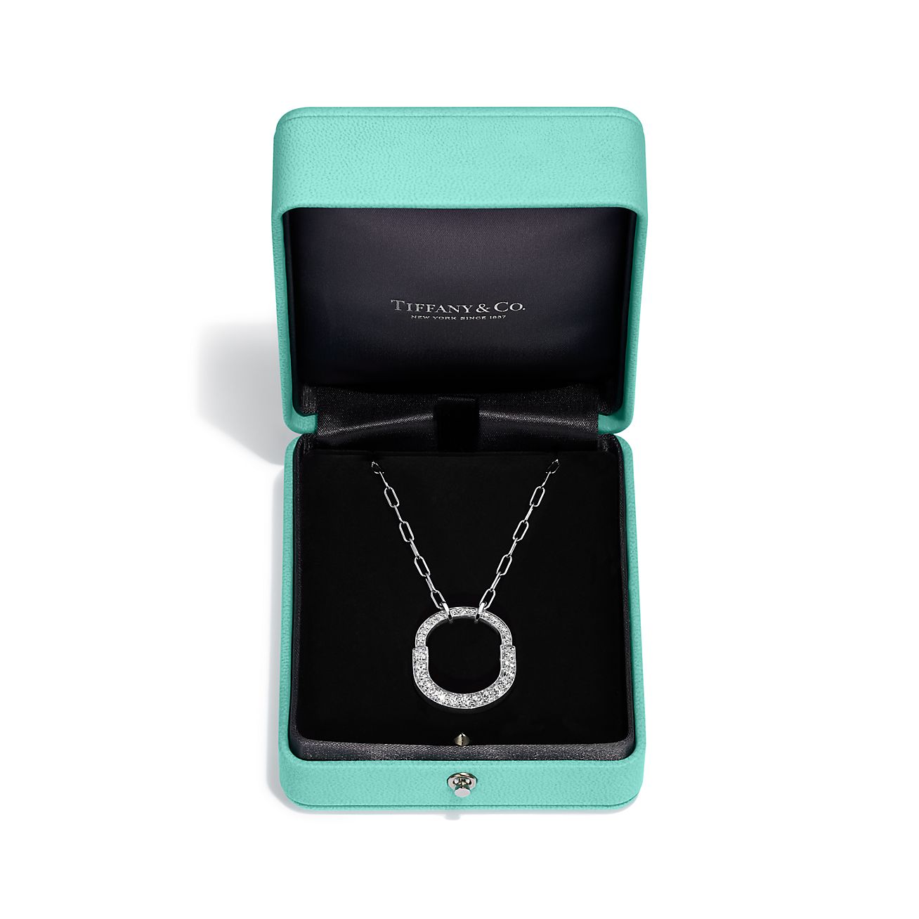 Tiffany lock sale pendant necklace