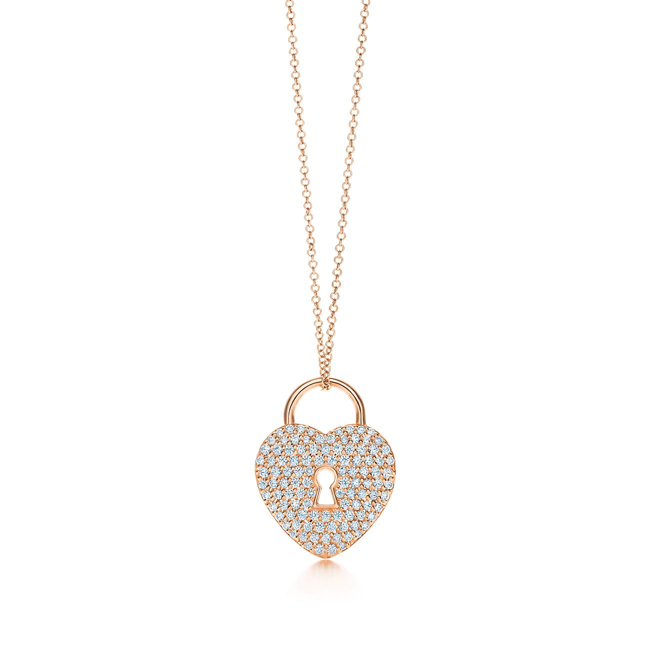 Tiffany Locks heart lock pendant in 18k 