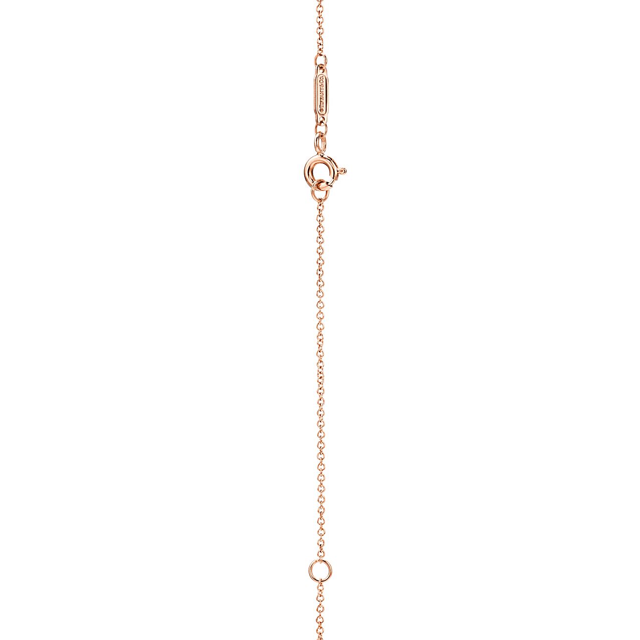 Love ampersand pendant in 18k rose gold 