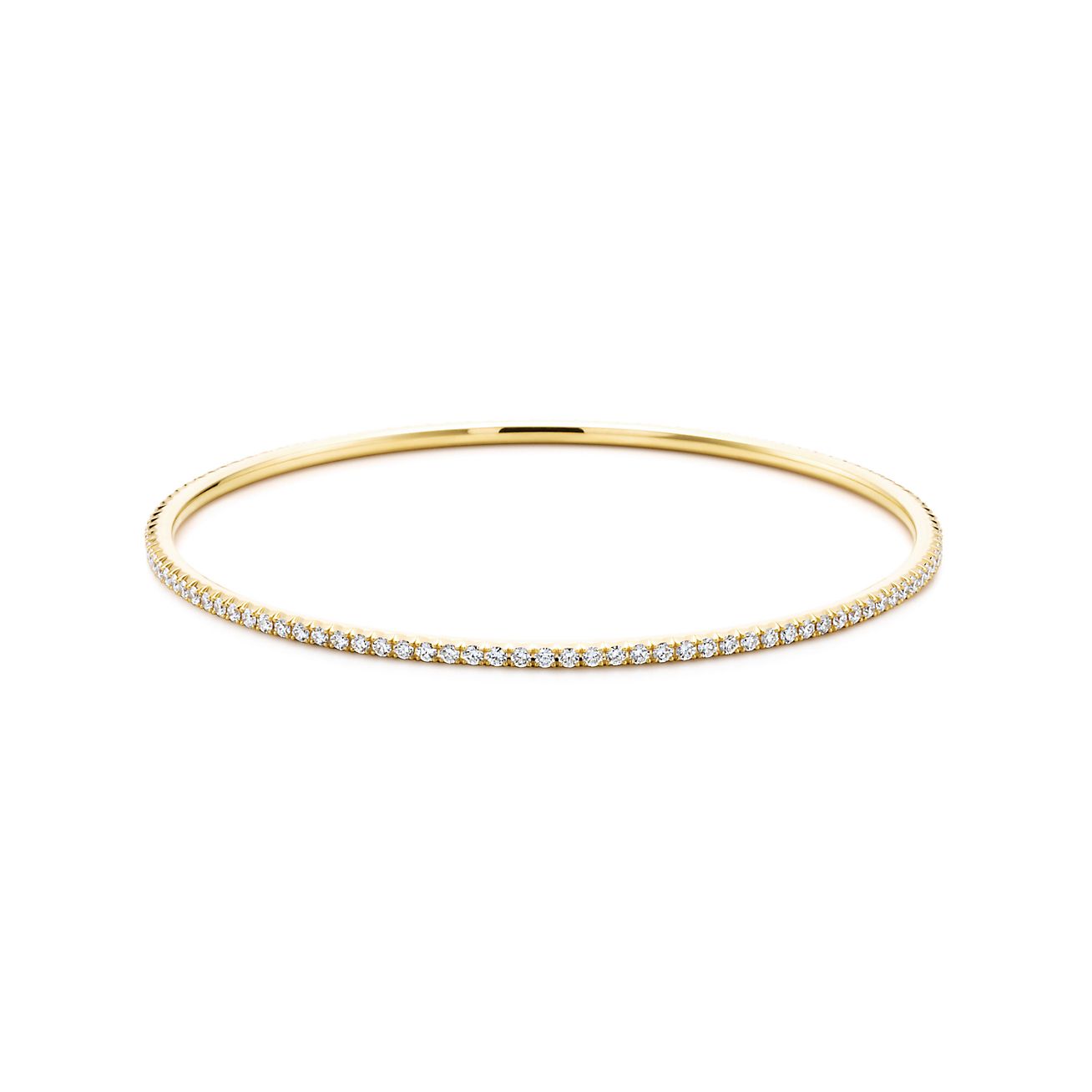 Tiffany Metro bangle in 18k gold with 