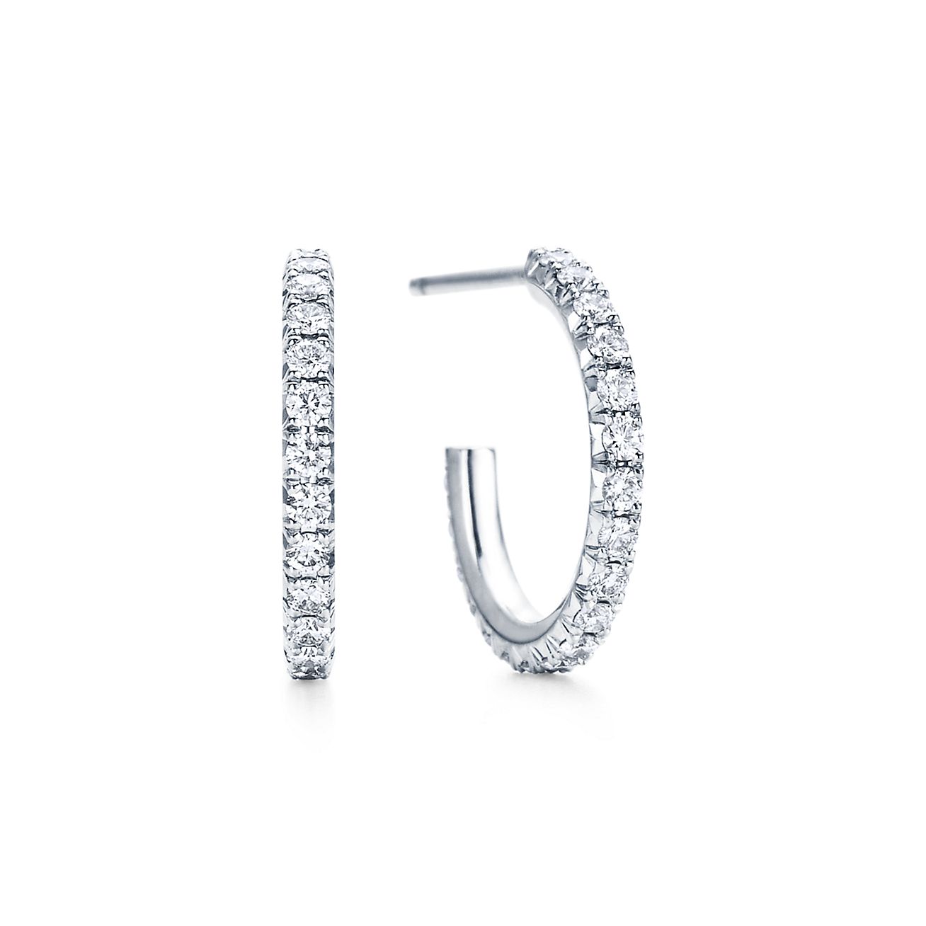 Diamond InsideOut Hoop Earrings  Tiffany  Co