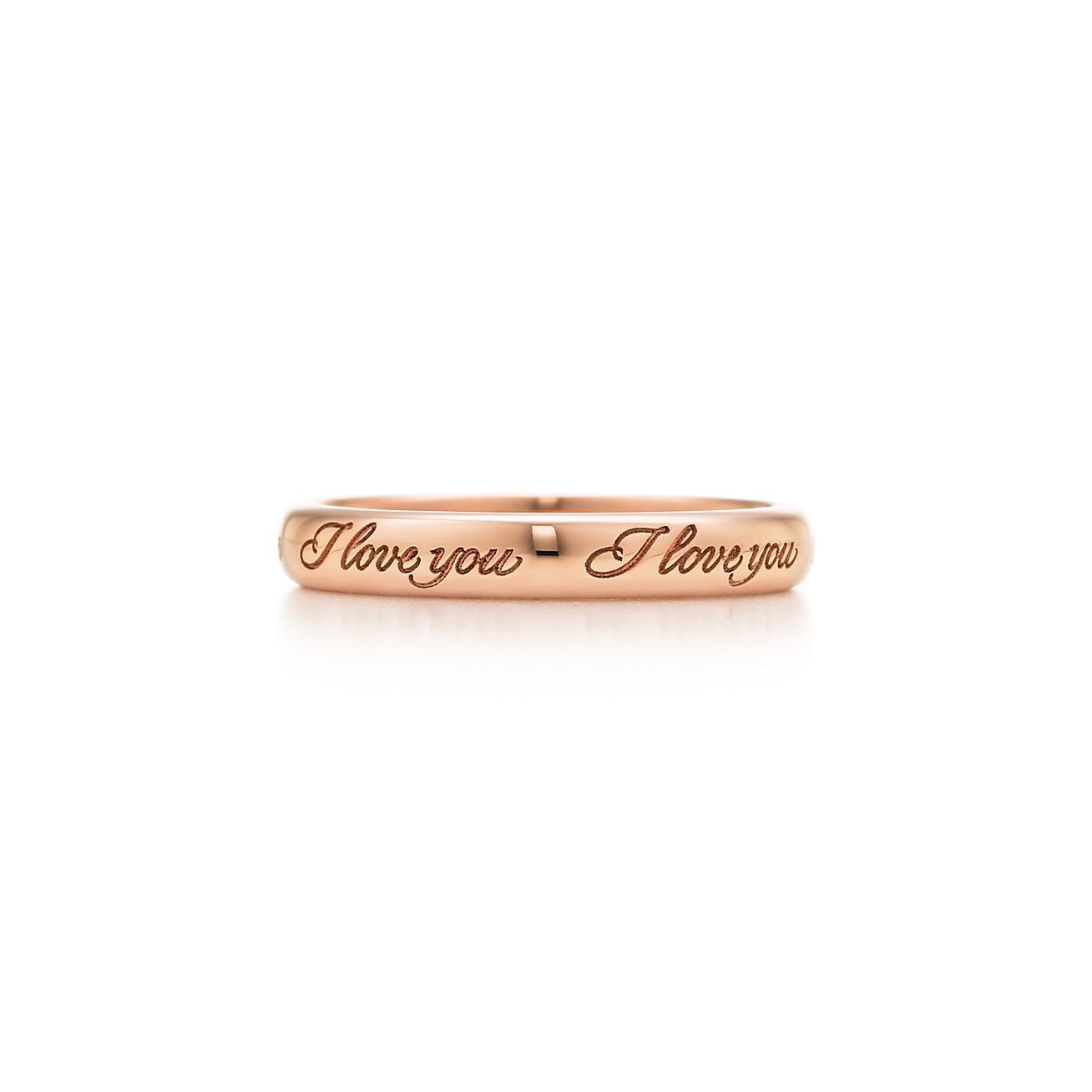 Alianza I Love You De Tiffany Notes En Oro Rosa 3 Mm De Ancho Tiffany Co